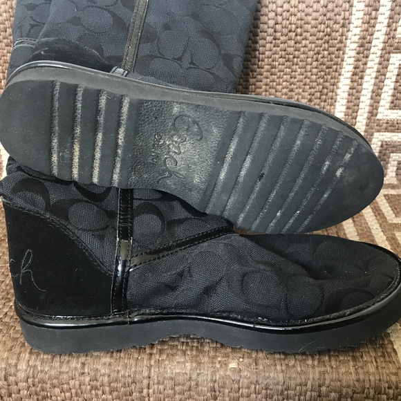 COACH Black Boots warm and cozy! 35 5.5 - Picture 4 of 4
